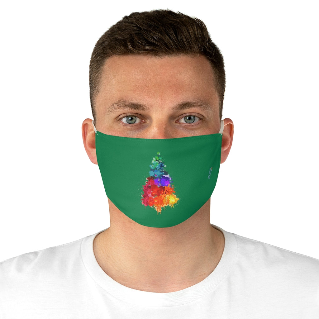 Christmas Tree Green Double Layer Fabric Face Mask from Vluxe by Lucky Nahum
