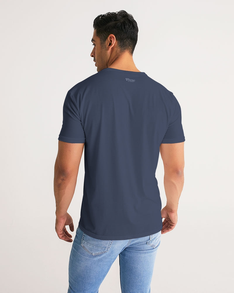 Solid State Of Mind V Navy Men's Tee | Always Get Lucky
