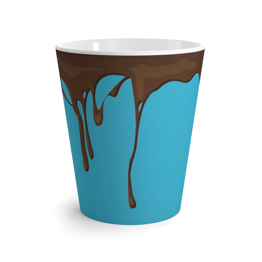 Dripped Bahama Blue Latte Mug from Vluxe by Lucky Nahum
