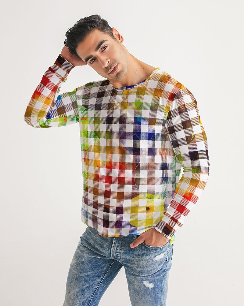 Fantasy Check Men's Long Sleeve Tee
