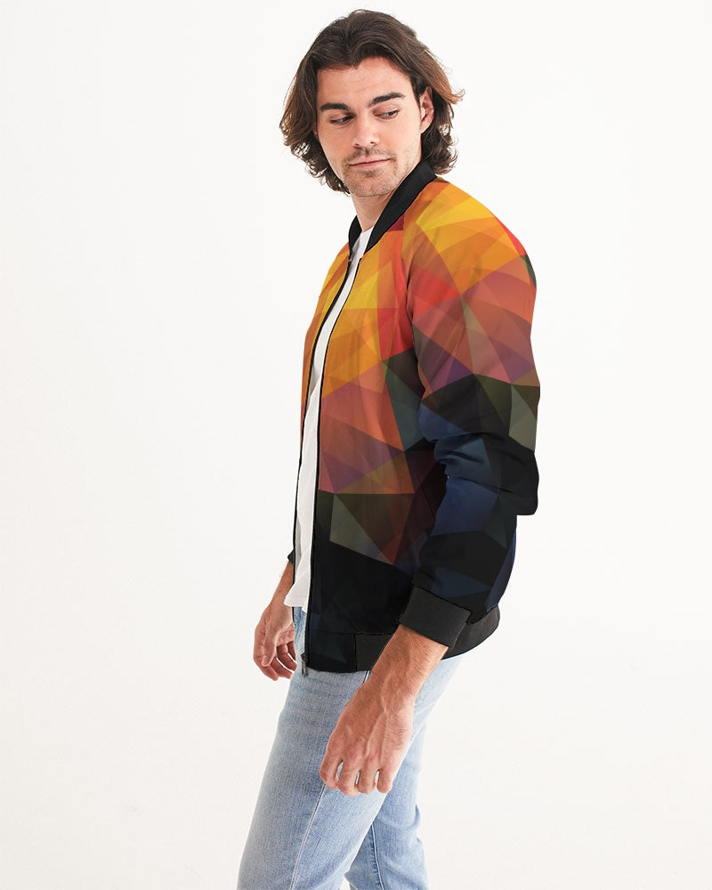 Diamond Cut Men's Bomber Jacket | Always Get Lucky