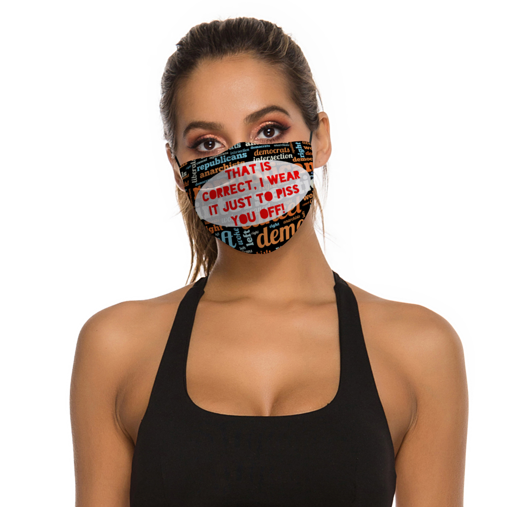 Piss Off Face Mask with Filter Element for Adults from Vluxe by Lucky Nahum