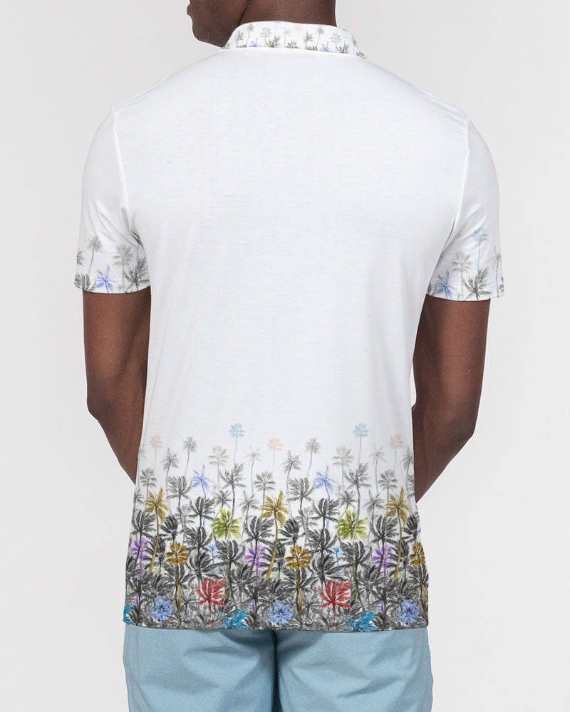 Tropical Winds Men's Slim Fit Short Sleeve Polo
