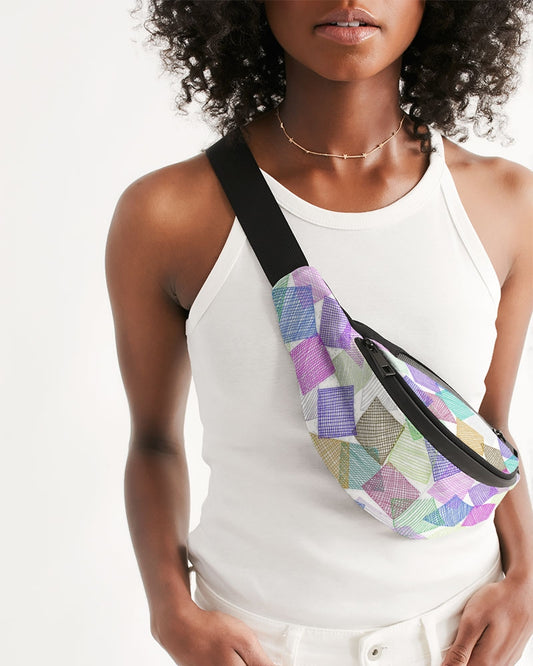 Boxes White Crossbody Sling Bag