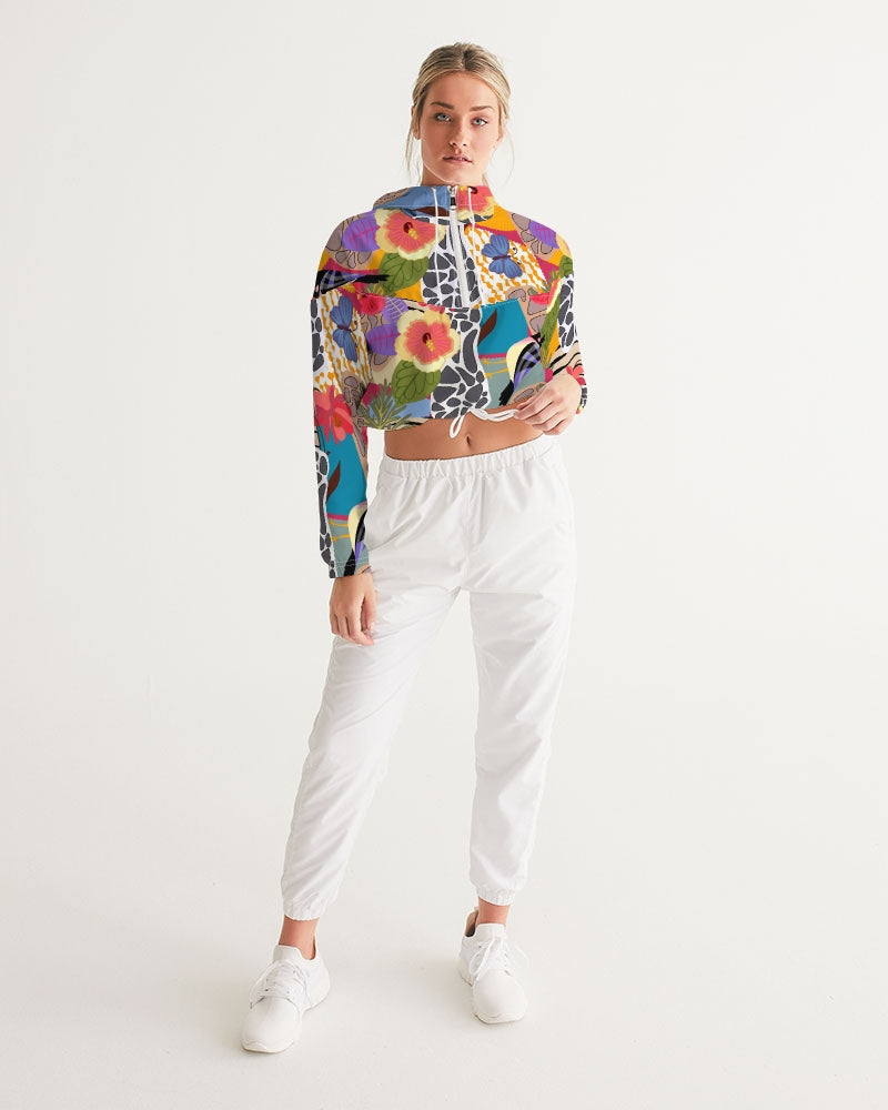 Bird of Paradise Women's Cropped Windbreaker