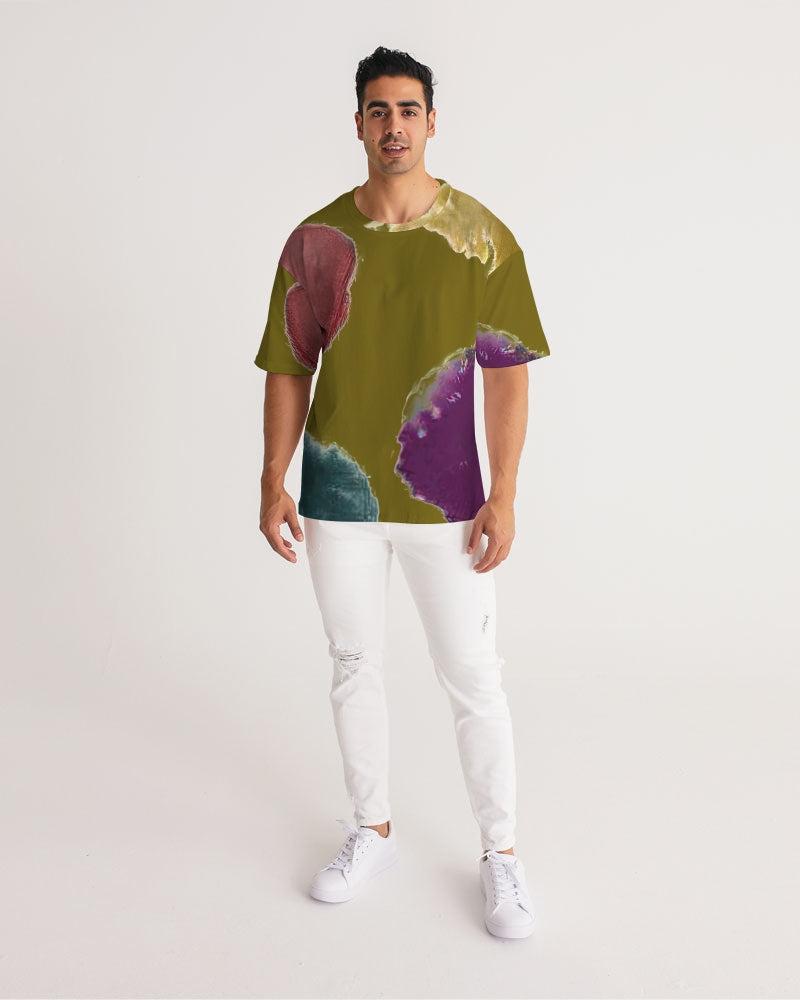 Splash Olive Men's Premium Heavyweight Tee | Always Get Lucky