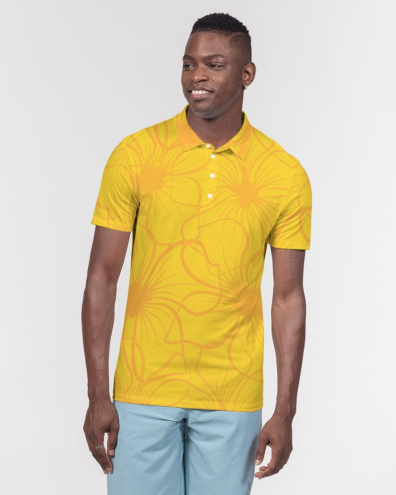 Overblown Sun Men's Slim Fit Short Sleeve Polo