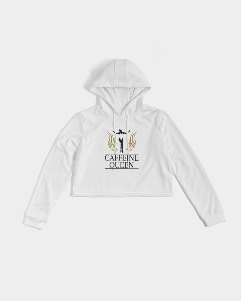 Caffeine Queen Cloud Women's Cropped Hoodie