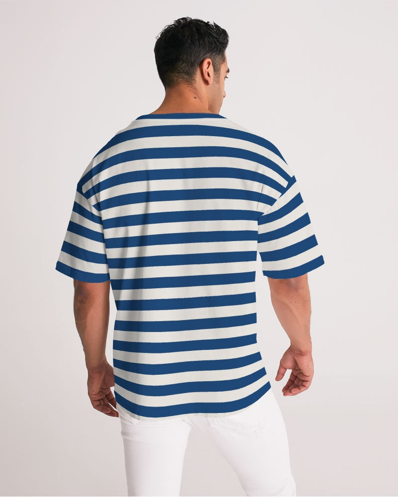 Classic Vluxe Navy Stripe Men's Premium Heavyweight Tee