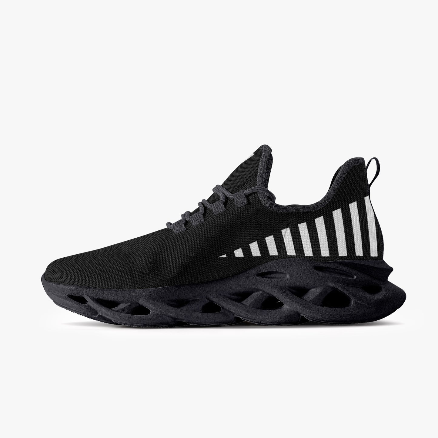 Vluxe Bounce Mesh Knit Sneakers - Black/White