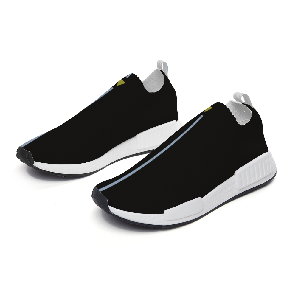 Split Black Unisex Slip On Walking Shoes Lightweight Sneakers from Vluxe by Lucky Nahum