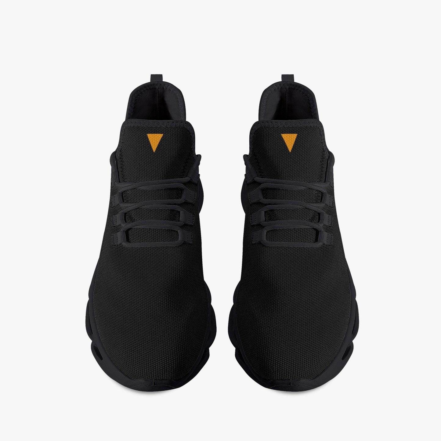 Vluxe Bounce Mesh Knit Sneakers - Black/Orange