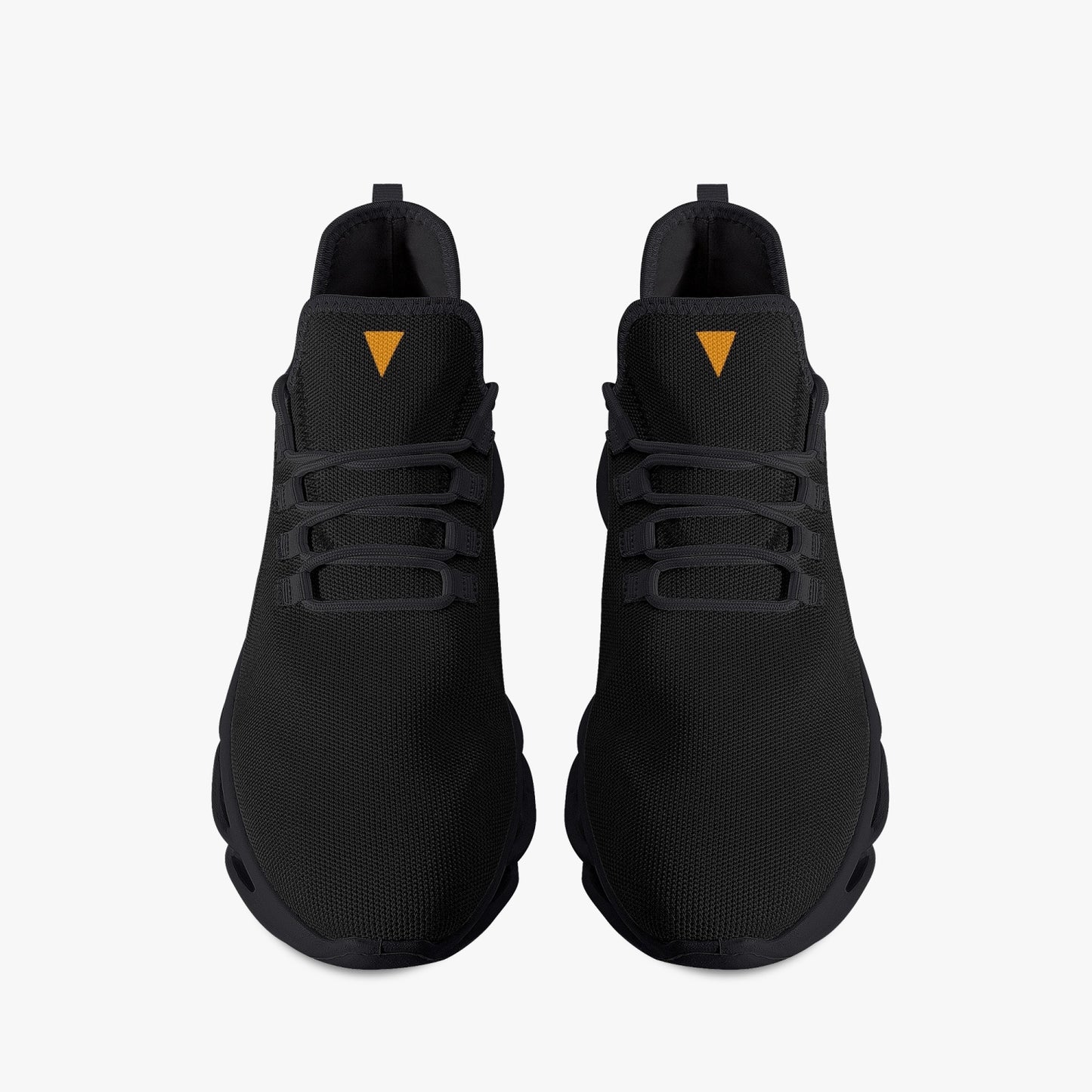 Vluxe Bounce Mesh Knit Sneakers - Black/Orange