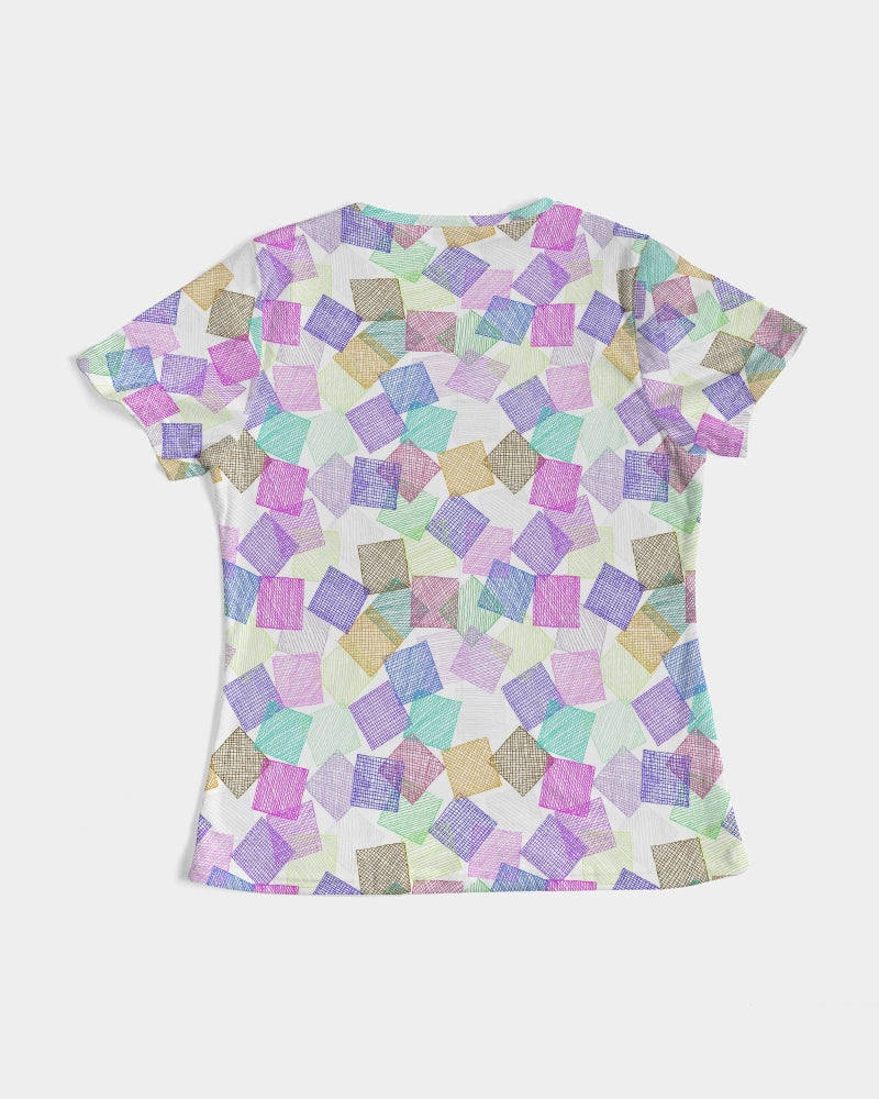 Boxes White Women's Tee