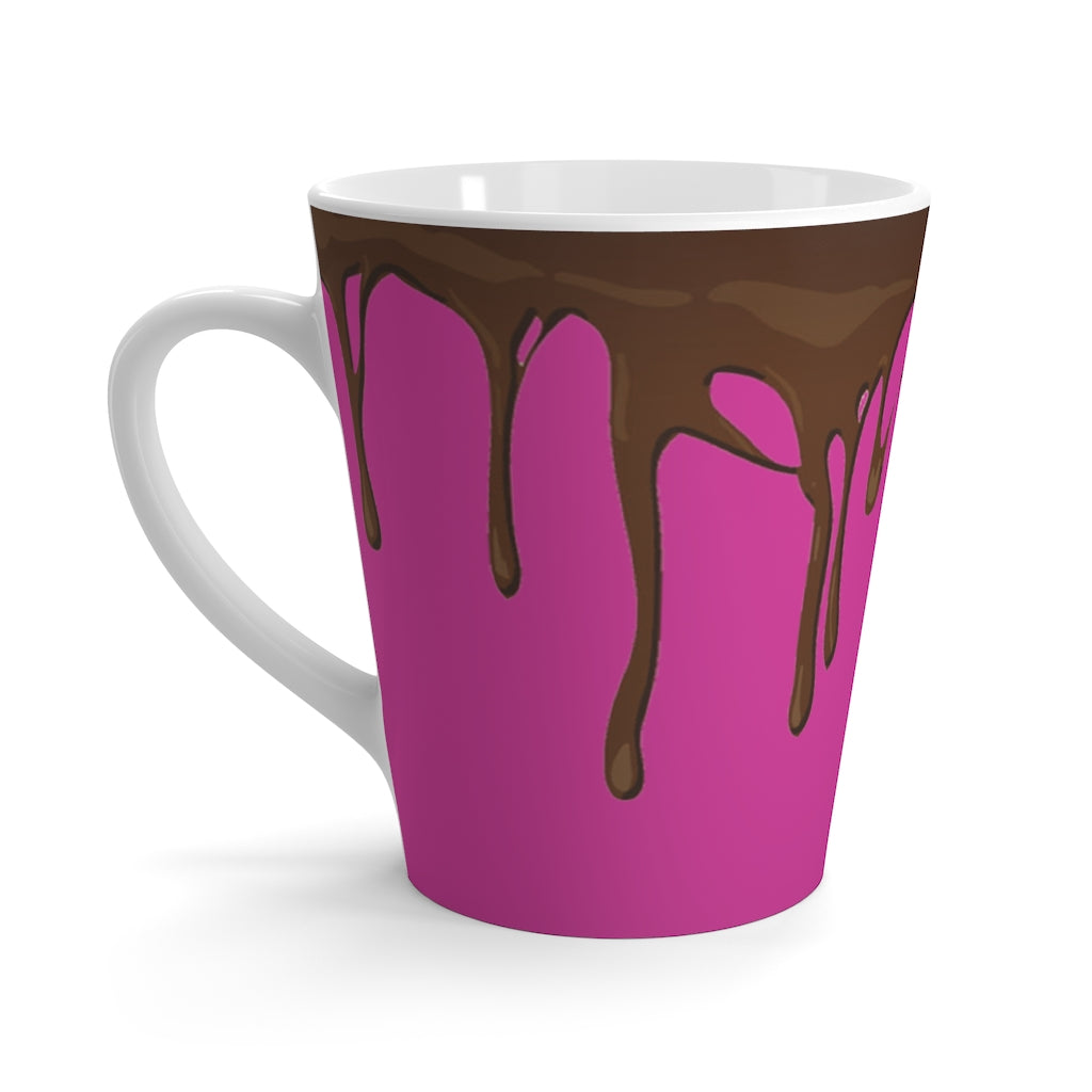 Dripped Candy Pink Latte Mug from Vluxe by Lucky Nahum