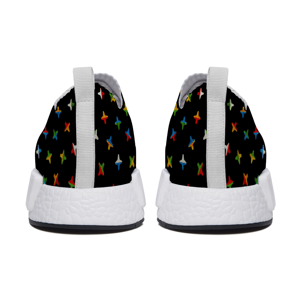 Jacks Black Slip On Lightweight Sneakers from Vluxe by Lucky Nahum