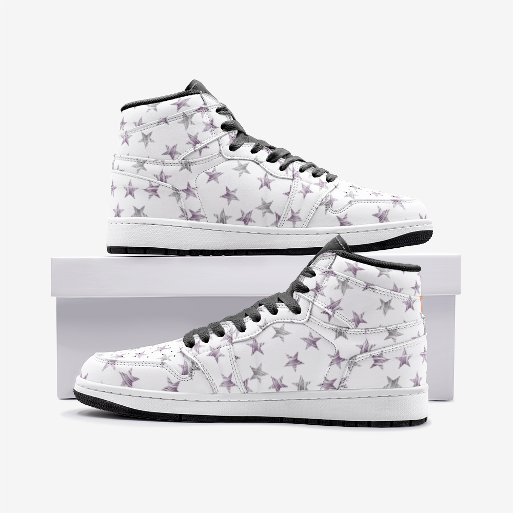Dallas White Unisex High Top Sneaker from Vluxe by Lucky Nahum