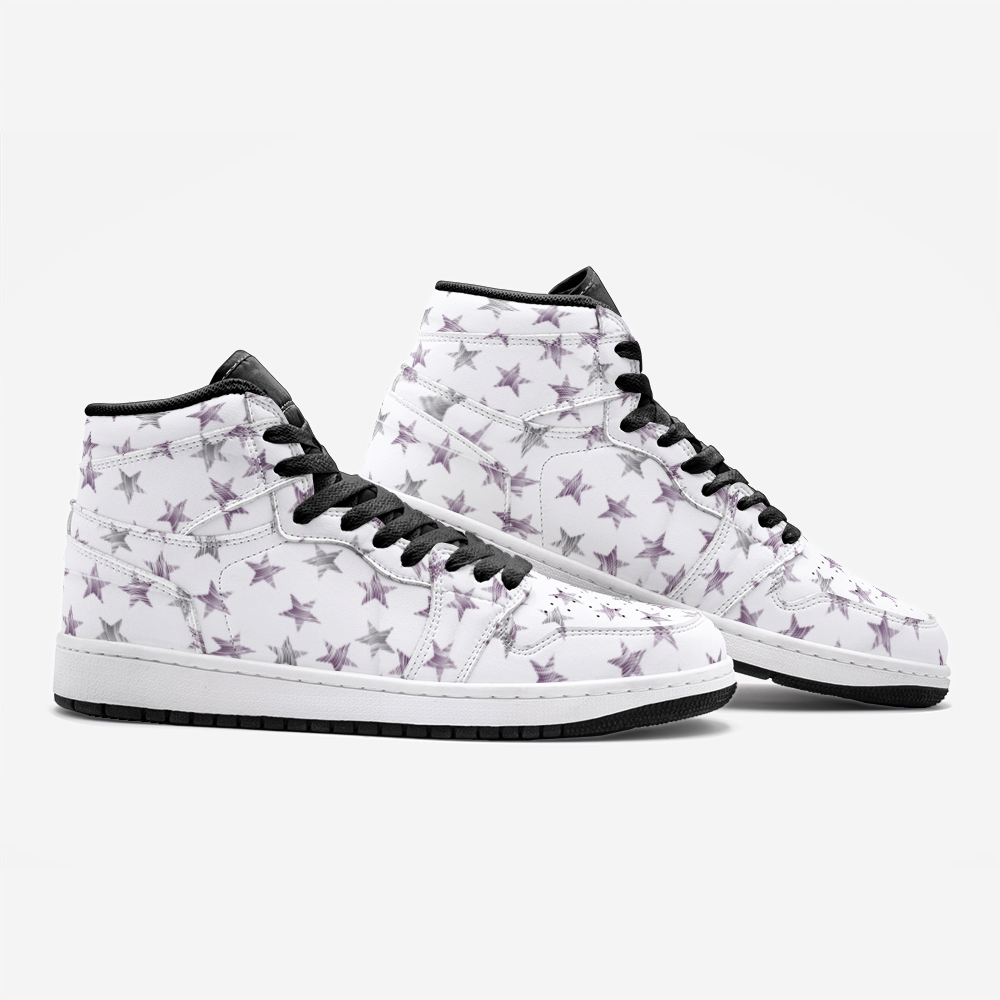 Dallas White Unisex High Top Sneaker from Vluxe by Lucky Nahum