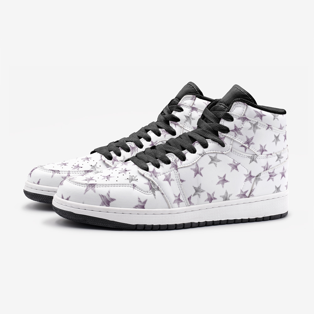 Dallas White Unisex High Top Sneaker from Vluxe by Lucky Nahum