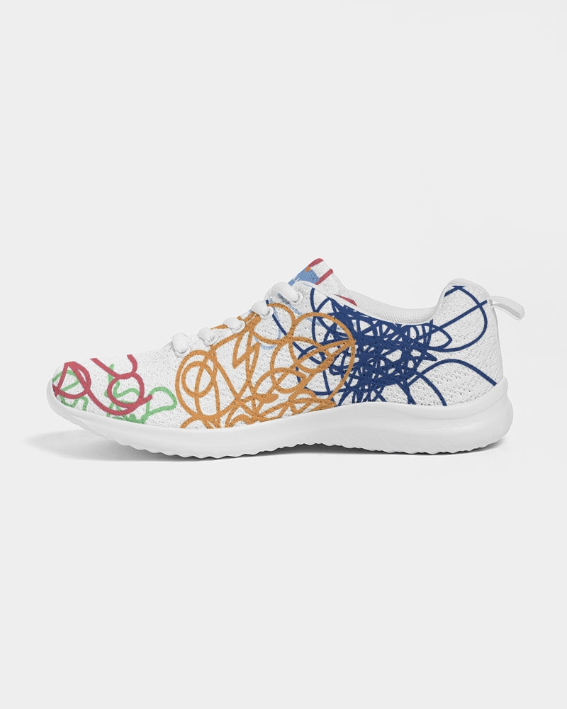 Lucky Scribble White Men's Athletic Shoe