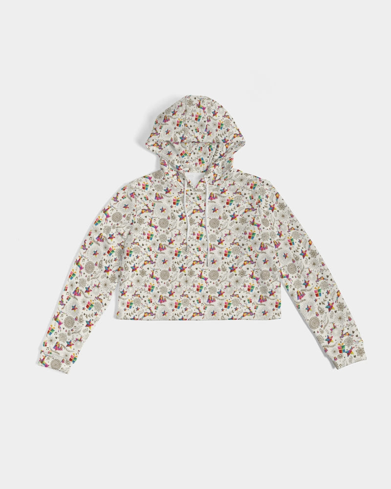 Holiday Spirit Women's Cropped Hoodie