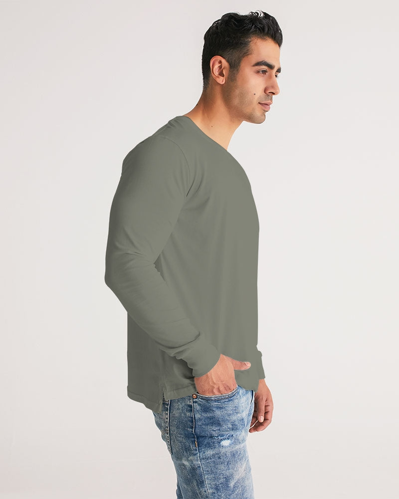 Solid State Of Mind Olive Men's Long Sleeve Tee