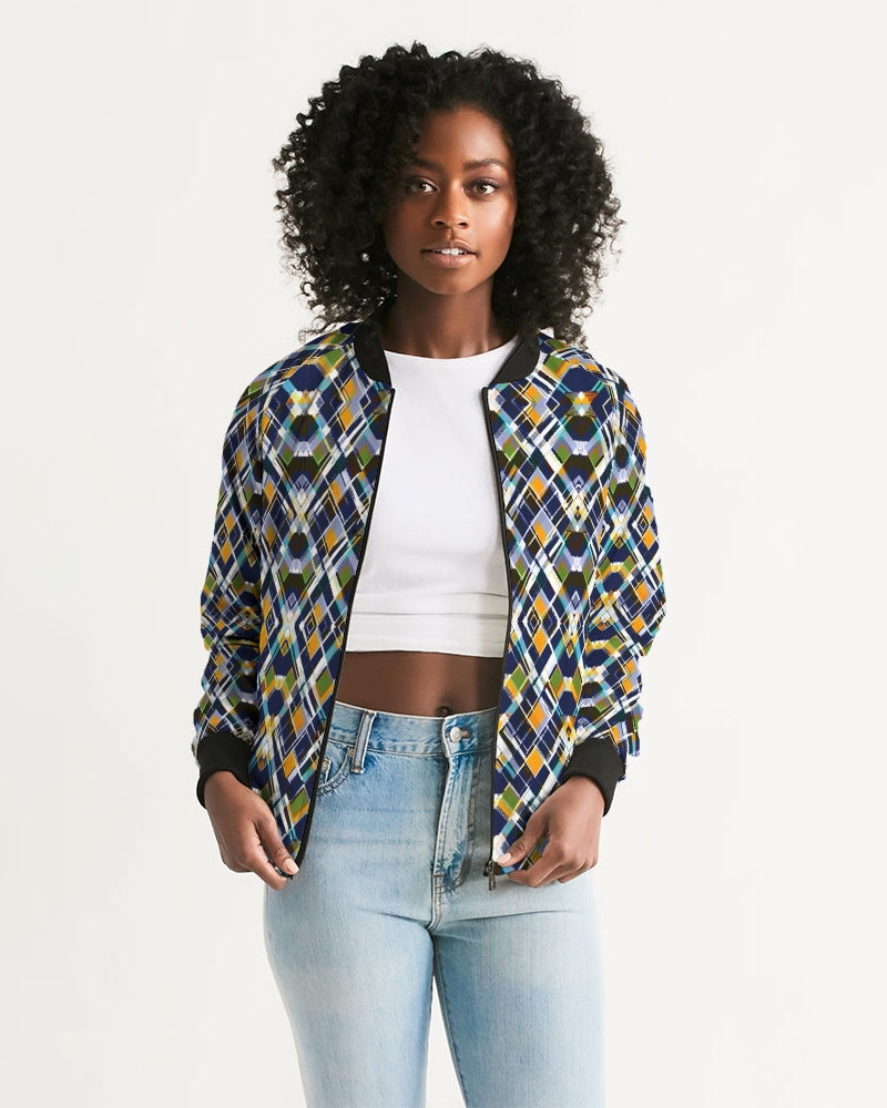 Argyle Future Women's Bomber Jacket | Always Get Lucky