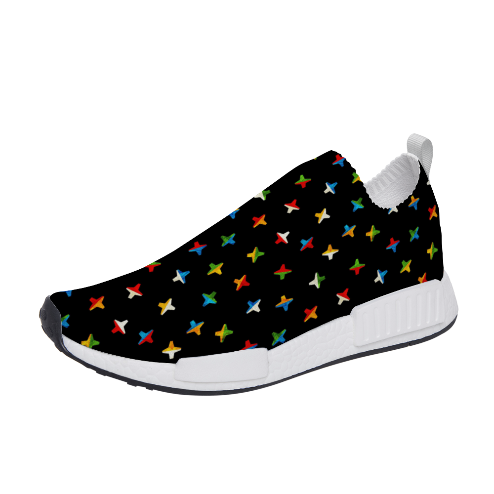 Jacks Black Slip On Lightweight Sneakers from Vluxe by Lucky Nahum