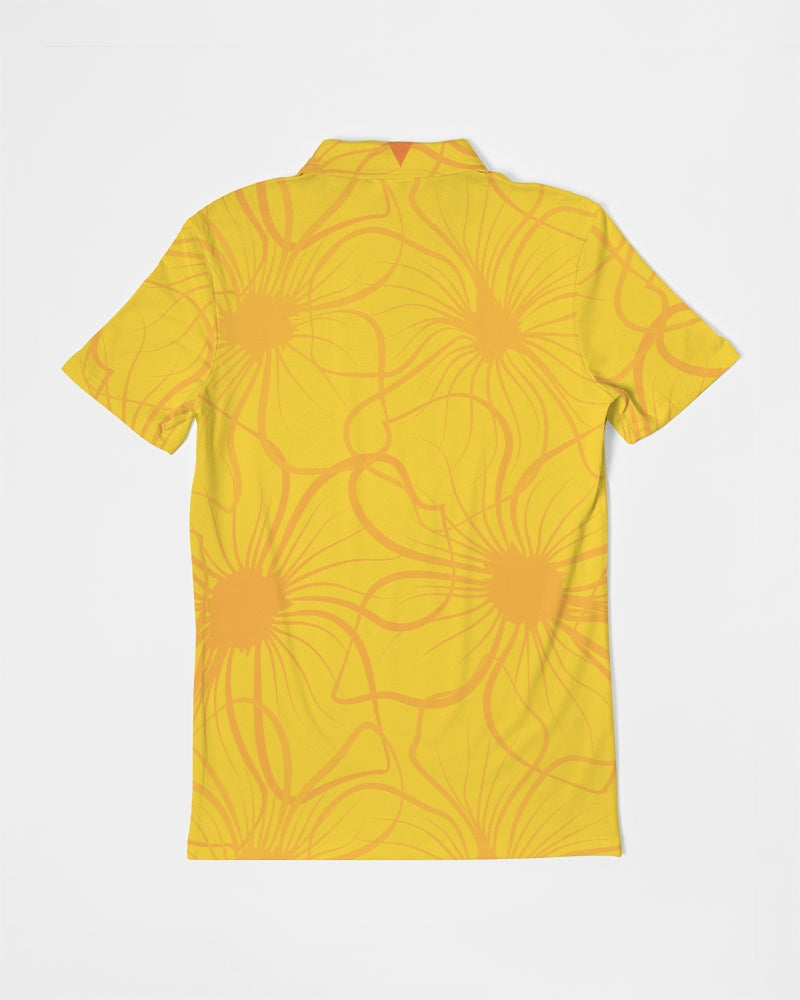 Overblown Sun Men's Slim Fit Short Sleeve Polo