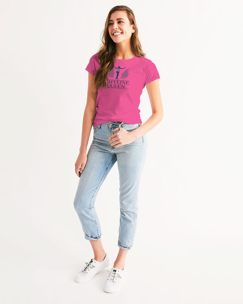 Caffeine Queen Hot Pink Women's Tee