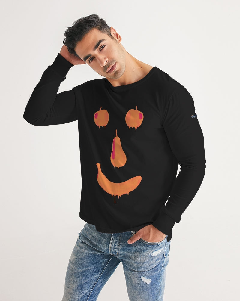 Fruit Face Black Men's Long Sleeve Tee
