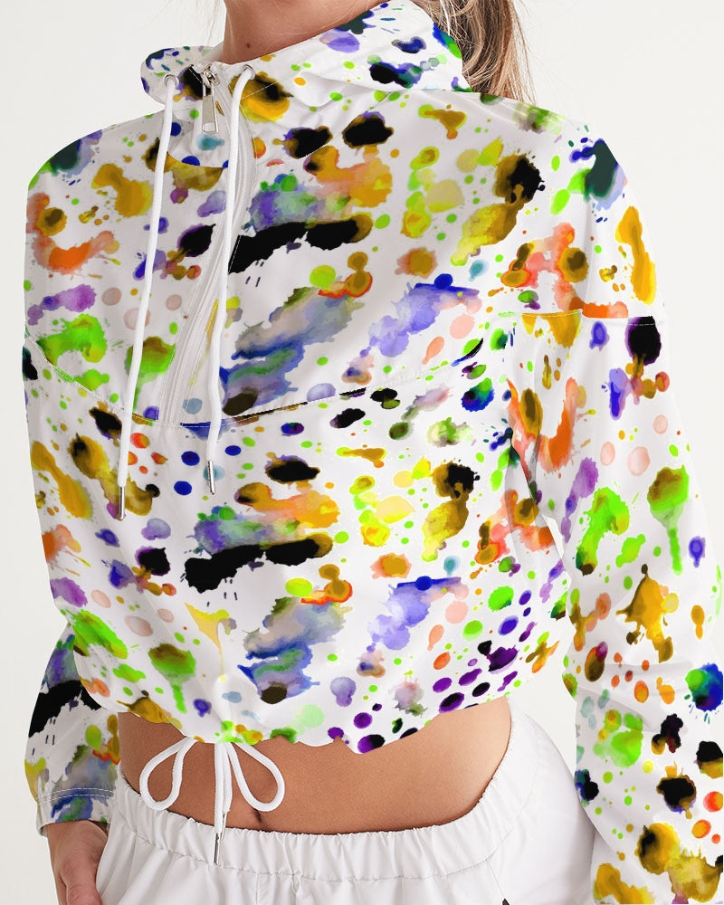 Funky Beast Women's Cropped Windbreaker | Always Get Lucky
