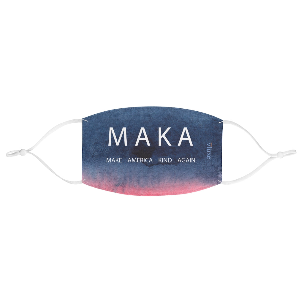 Make America Kind Again Double Layer Fabric Face Mask from Vluxe by Lucky Nahum