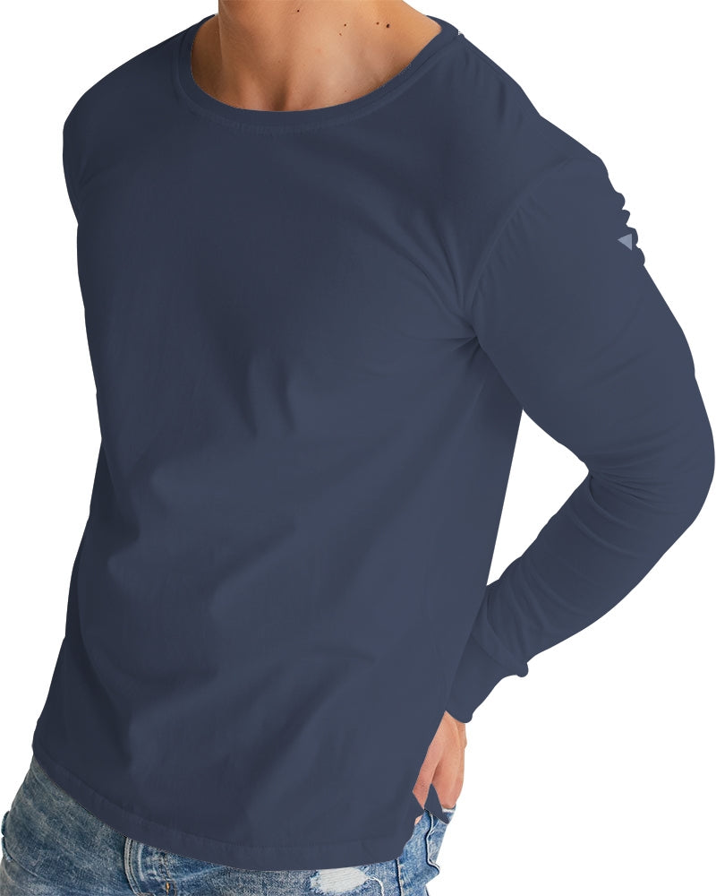 Solid State Of Mind Navy Men's Long Sleeve Tee