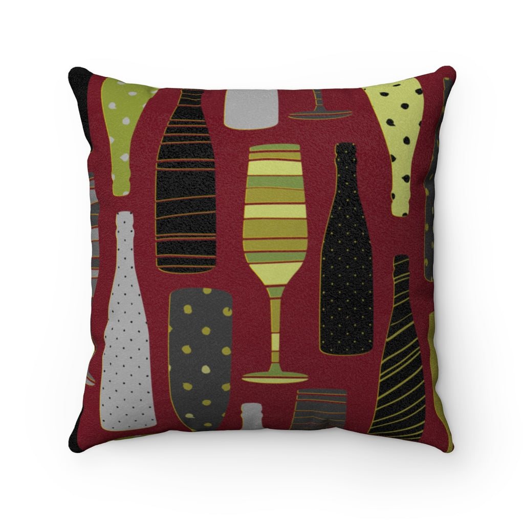 Celebrate Faux Suede Square Pillow from Vluxe by Lucky Nahum