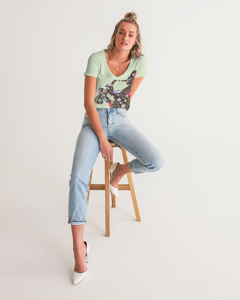 Jazz Man Women's V-Neck Tee