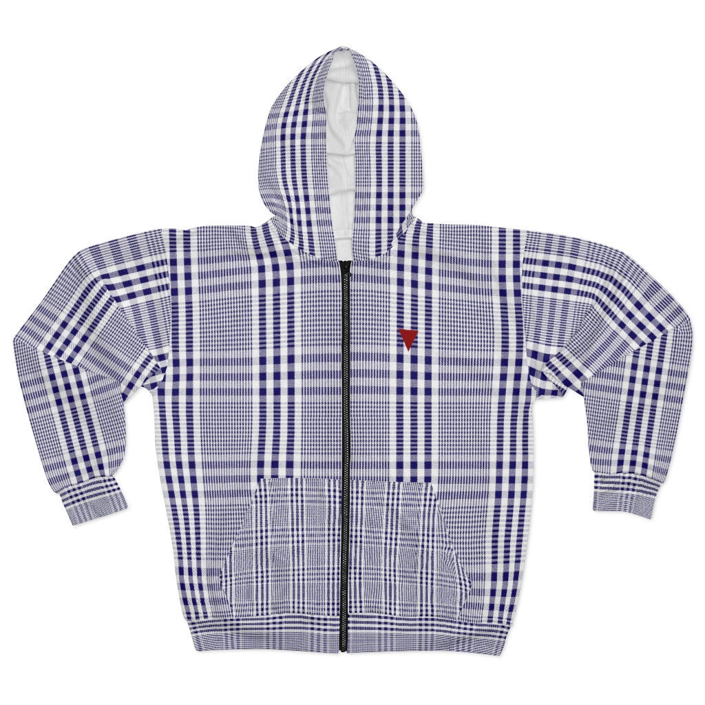 Modena Navy Unisex Zipped Hoodie from Vluxe by Lucky Nahum