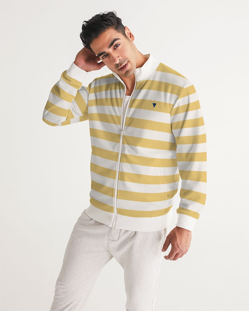 Classic Vluxe Yellow Stripe Men's Track Jacket
