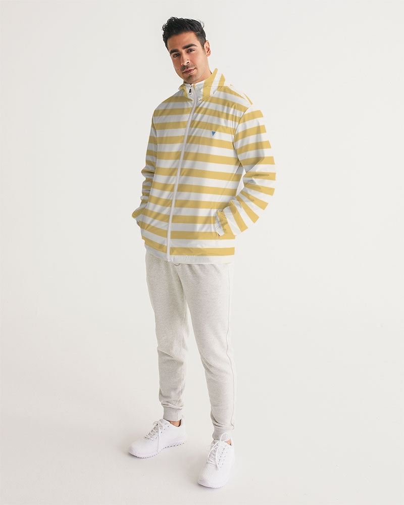 Classic Vluxe Yellow Stripe Men's Windbreaker