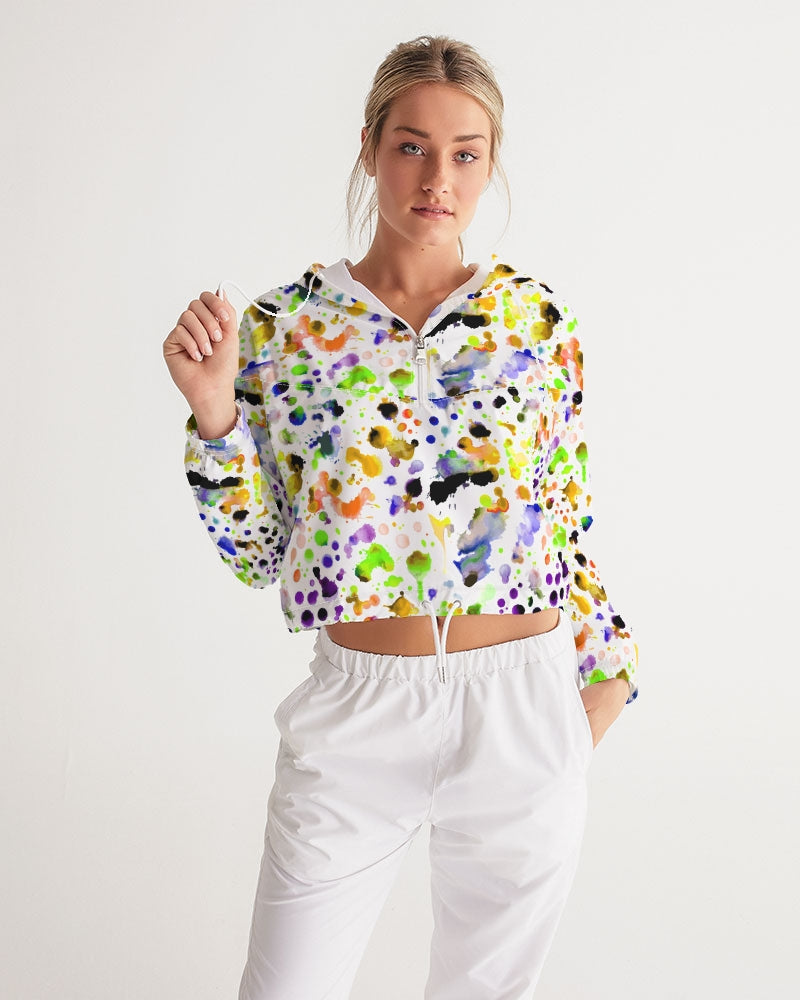 Funky Beast Women's Cropped Windbreaker | Always Get Lucky