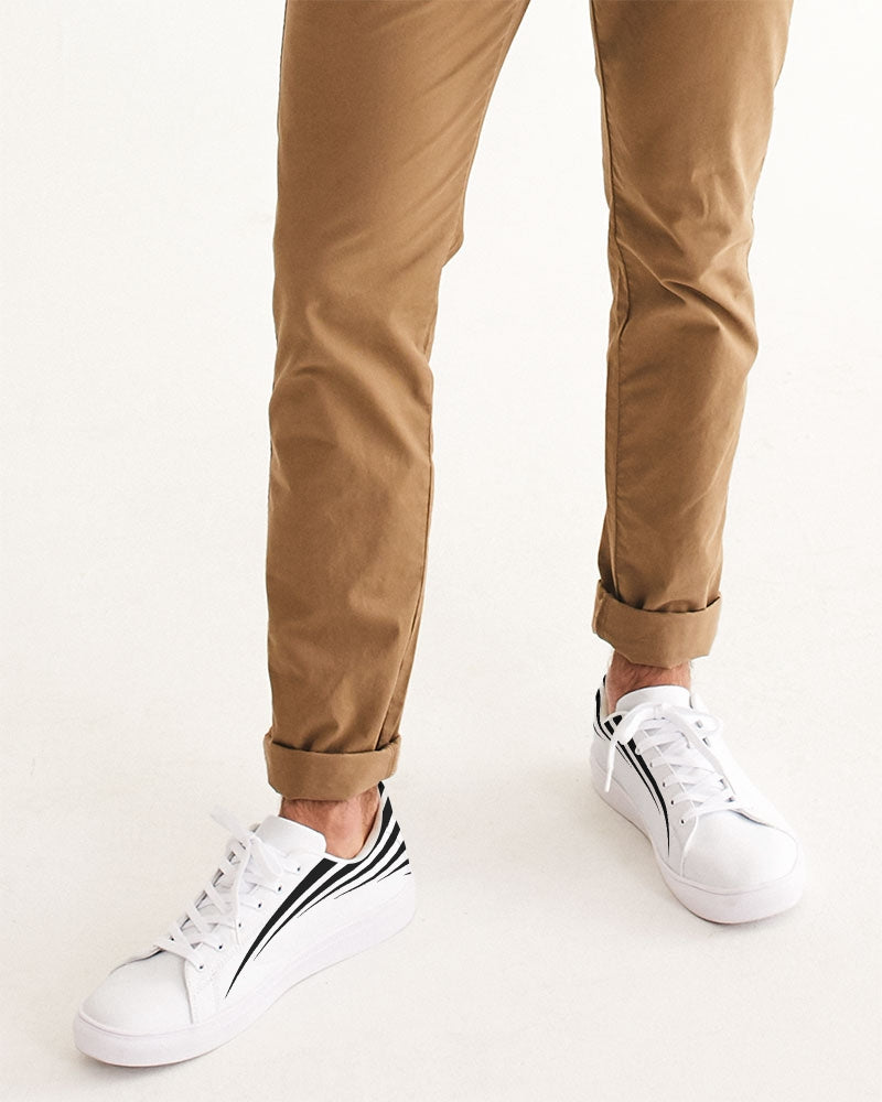 Fly High Black Men's Faux-Leather Sneaker | Always Get Lucky