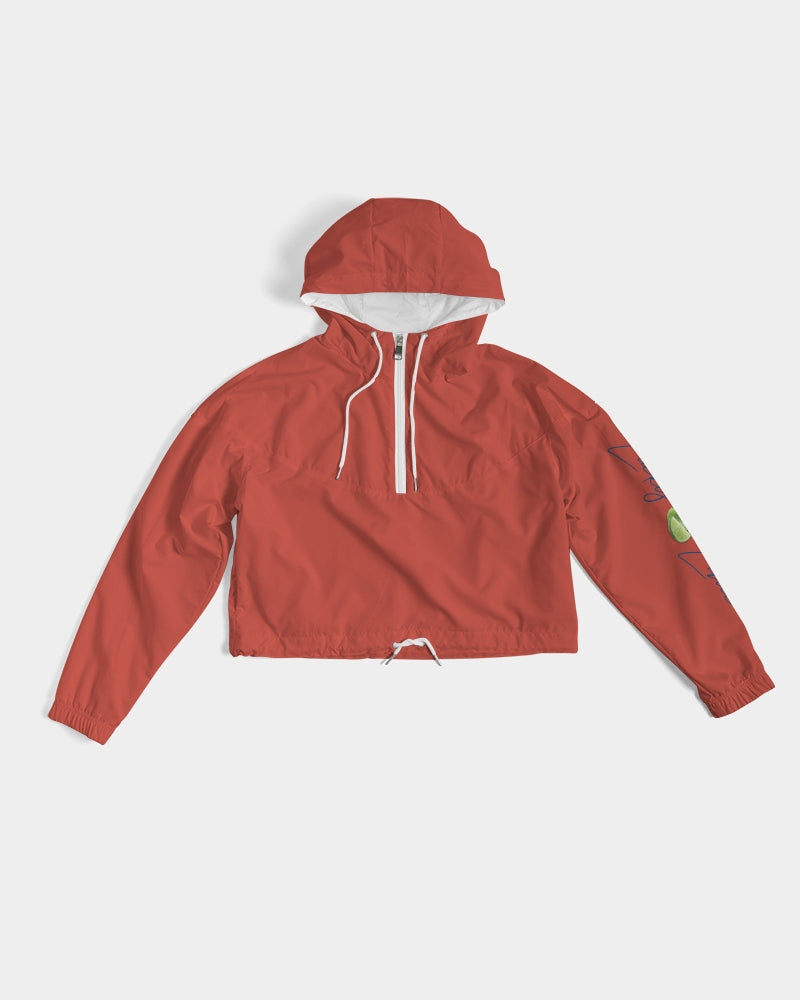 Signature Lucky Lime Paprika Women's Cropped Windbreaker