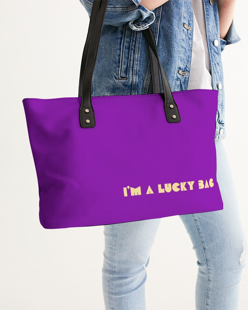 I'm A Lucky Bag Purple Stylish Tote