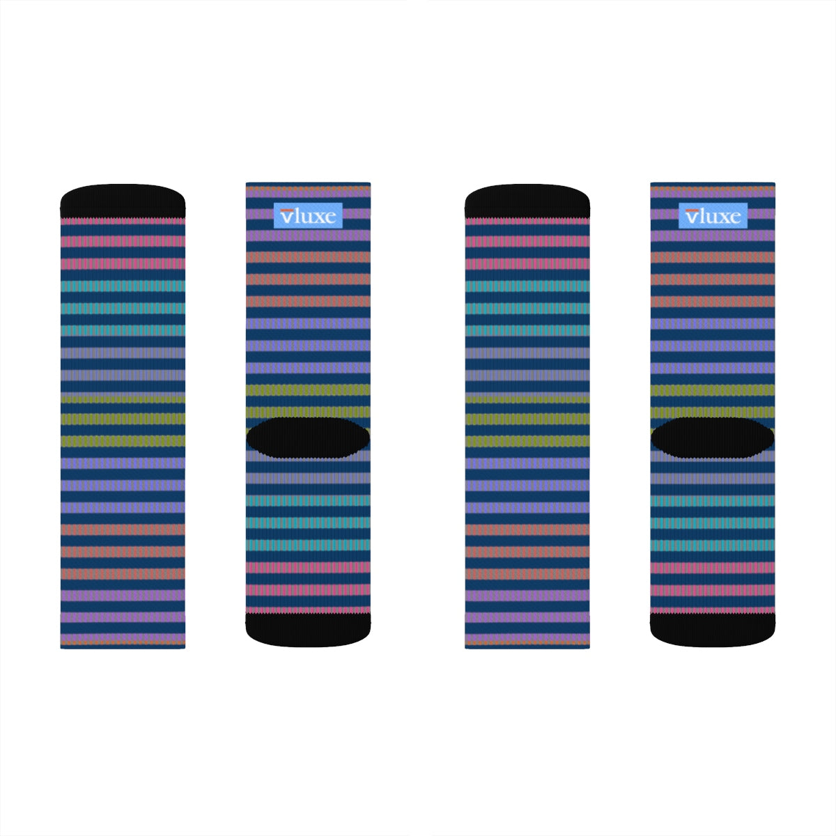 Ring Navy Socks
