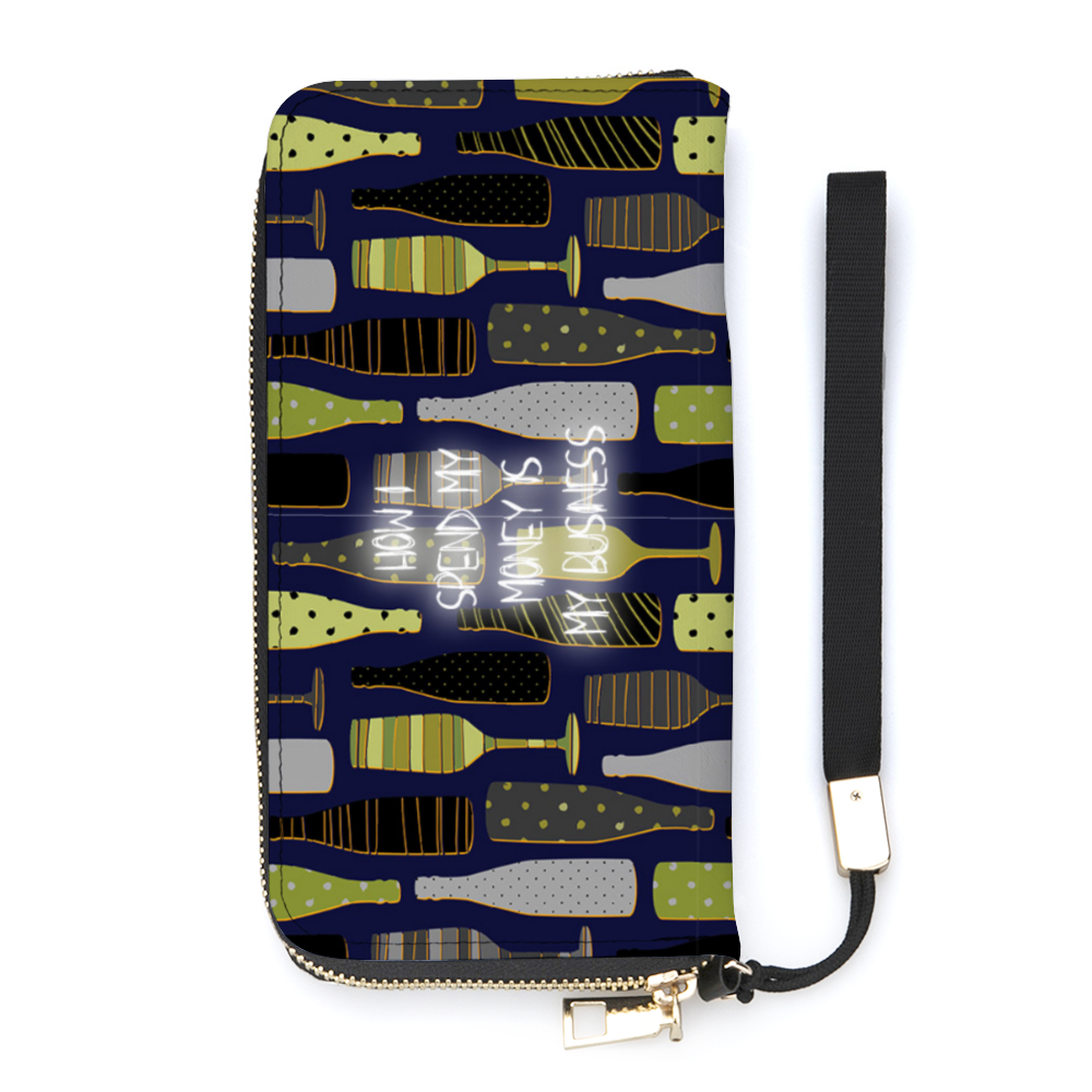 Celebrate - Wallet with Credit Card Holders Money Organizer Zipper Purse Wristlet Handbag