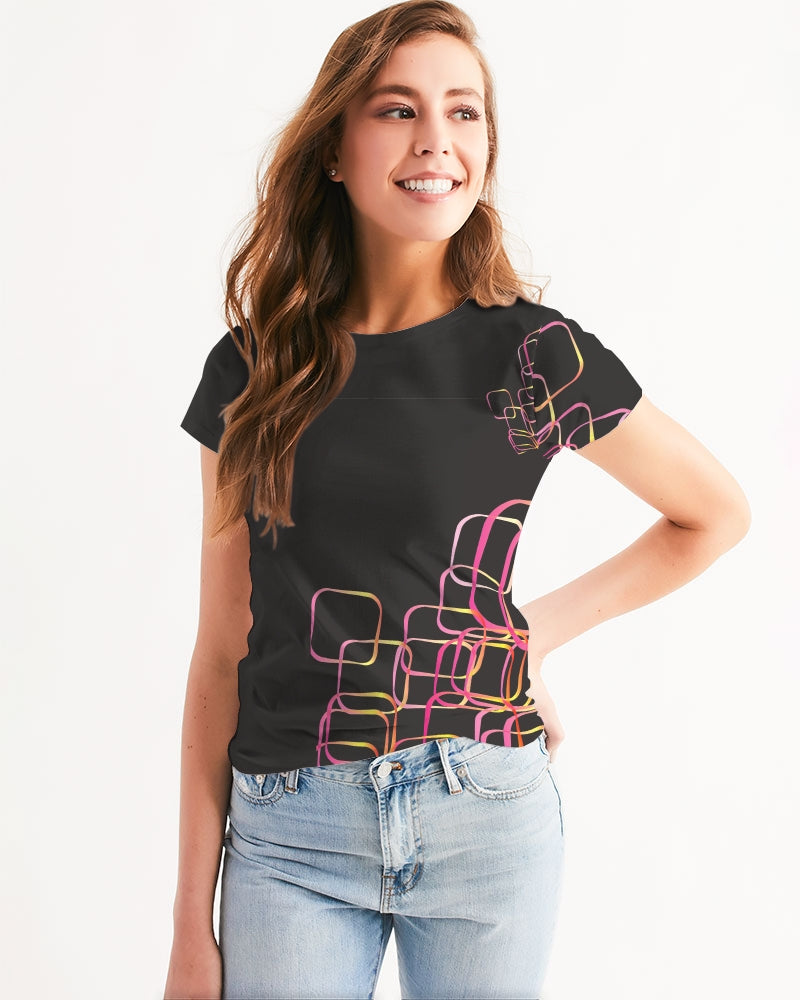 Palm Springs Soft Black Women's Tee | Always Get Lucky