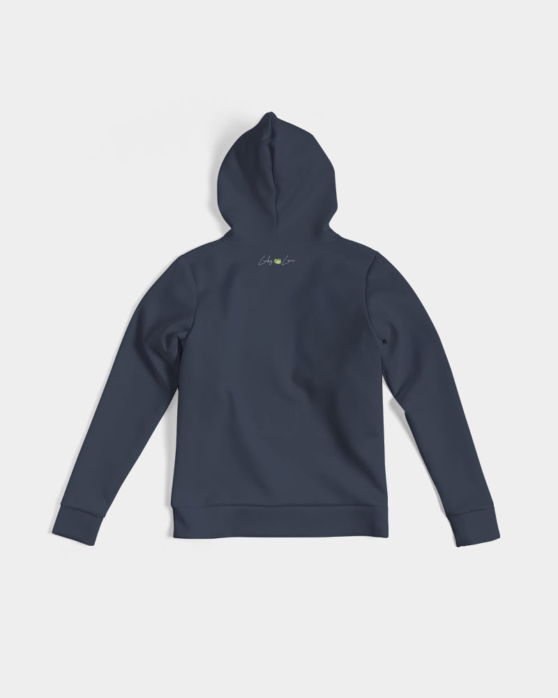 Lucky Lime Navy Geometric Women's Hoodie