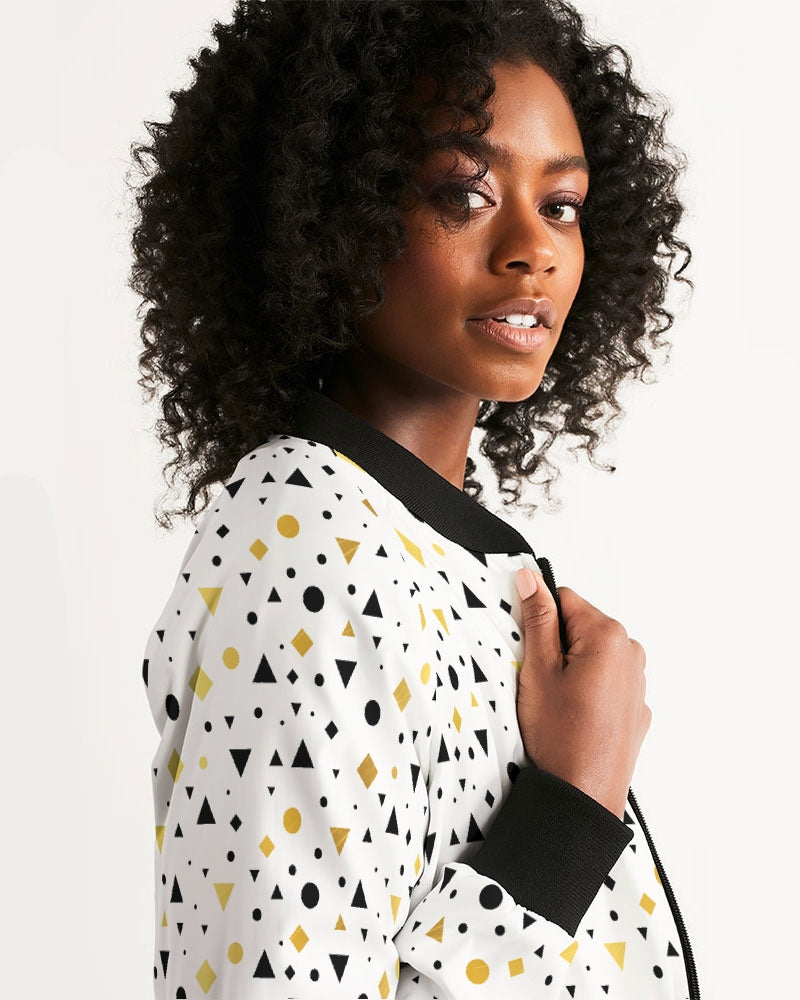 New Dots Women's Bomber Jacket | Always Get Lucky