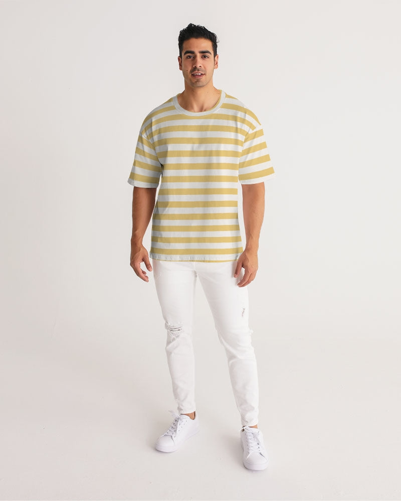 Classic Vluxe Yellow Stripe Men's Premium Heavyweight Tee