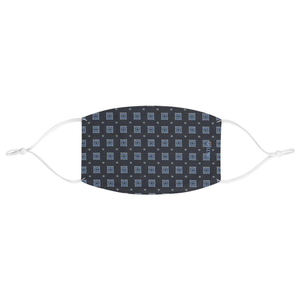 Harris Navy Double Layer Fabric Face Mask from Vluxe by Lucky Nahum